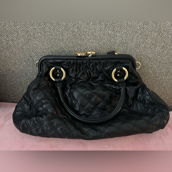 MARC JACOBS ~ ORIGINAL QUILTED LEATHER STAM BAG - Picture 8 of 11